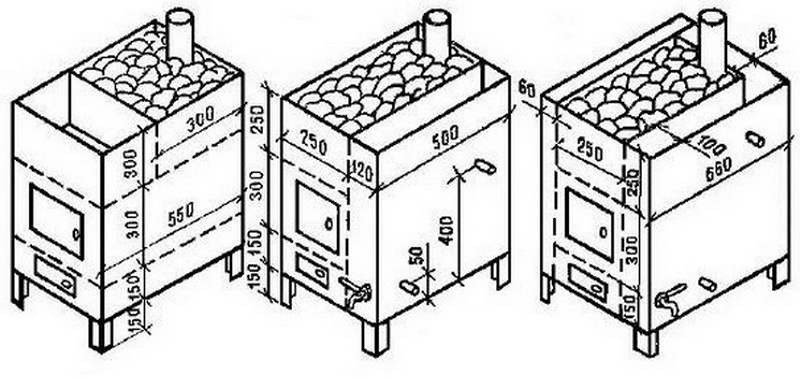 Печка для бани своими руками: виды, как сварить печь из металла, чертежи, схемы, пошаговая инструкция с фото и видео