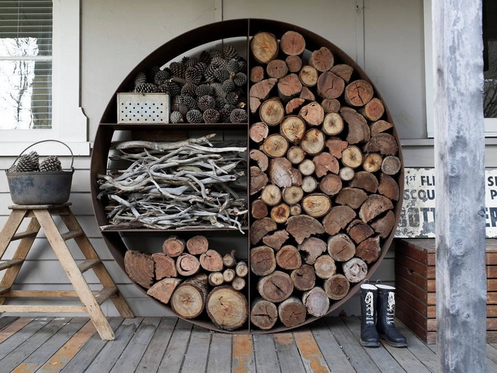 Поленница для дров своими руками: идеи, схемы, инструкция с фото