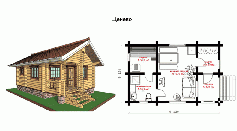 Проекты дома с баней под одной крышей: планировка, чертежи, фото готовых проектов из бревна с беседкой для постоянного проживания