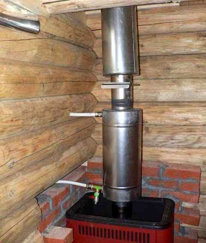 Теплообменник для банной печи (подключение и установка): методы изготовления устройства для нагрева воды своими руками