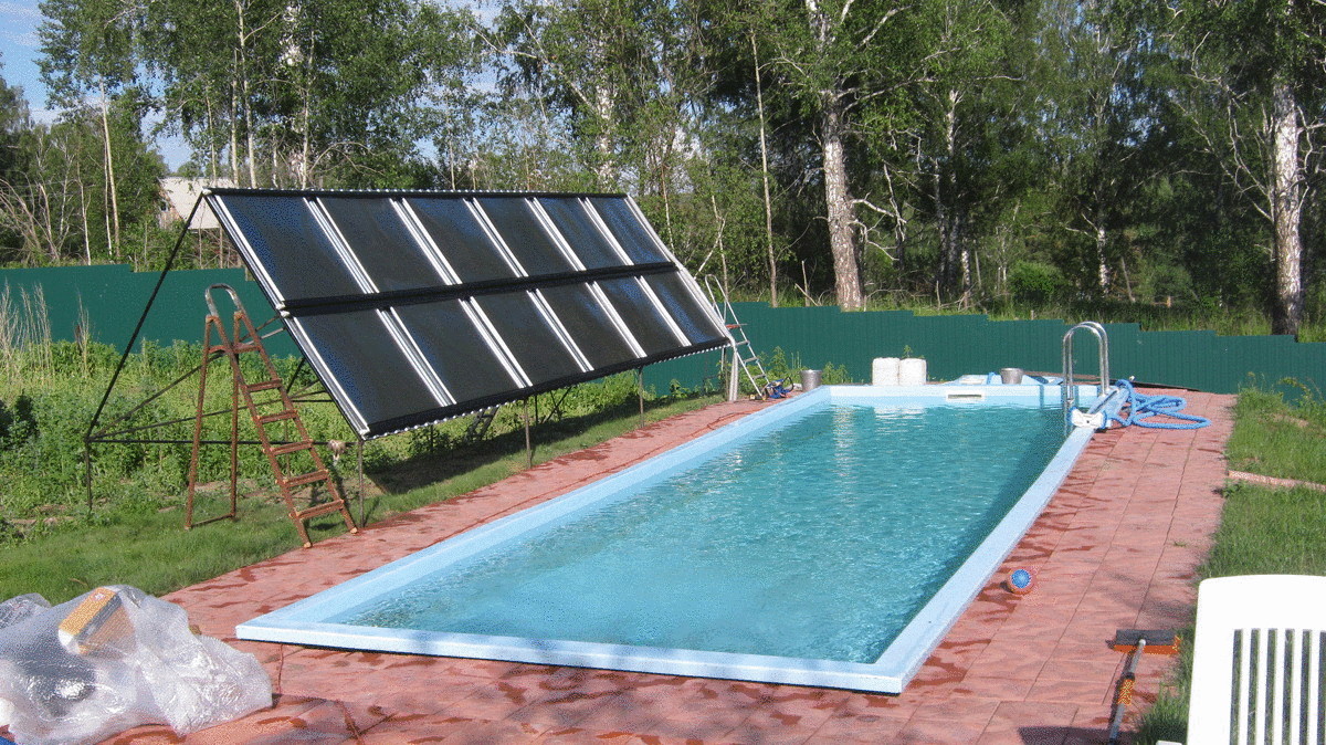Как подогреть бассейн солнечными коллекторами?
