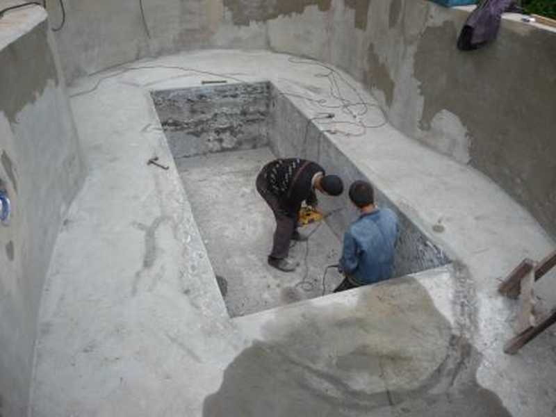 Капитальный ремонт бетонного бассейна